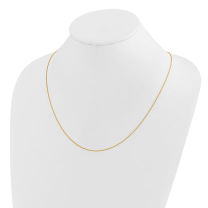 22 Inch 14K Adjustable .85mm Wheat Chain Necklace