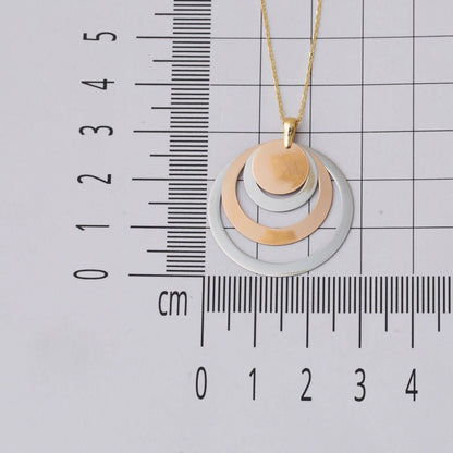 14K White Gold Personalized Hoop Name Necklace