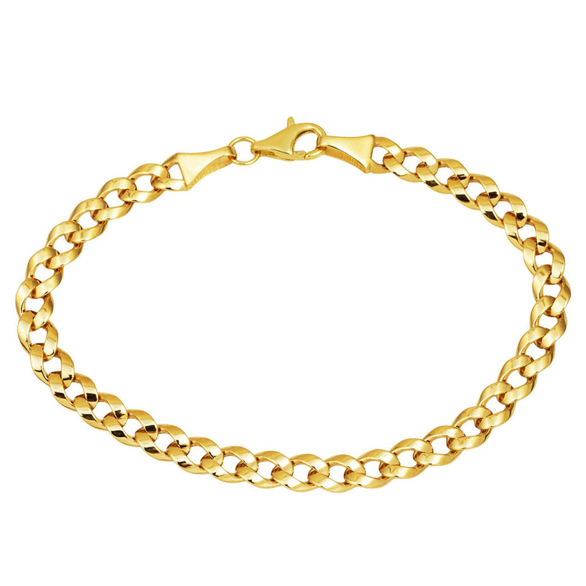 14K Yellow Gold Minimalist Curb Bracelet