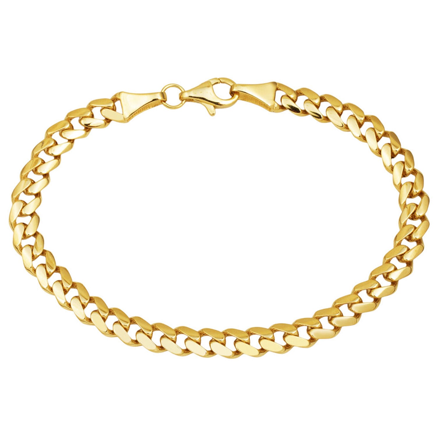 14K Yellow Gold Classic Curb Bracelet (4.51 g)
