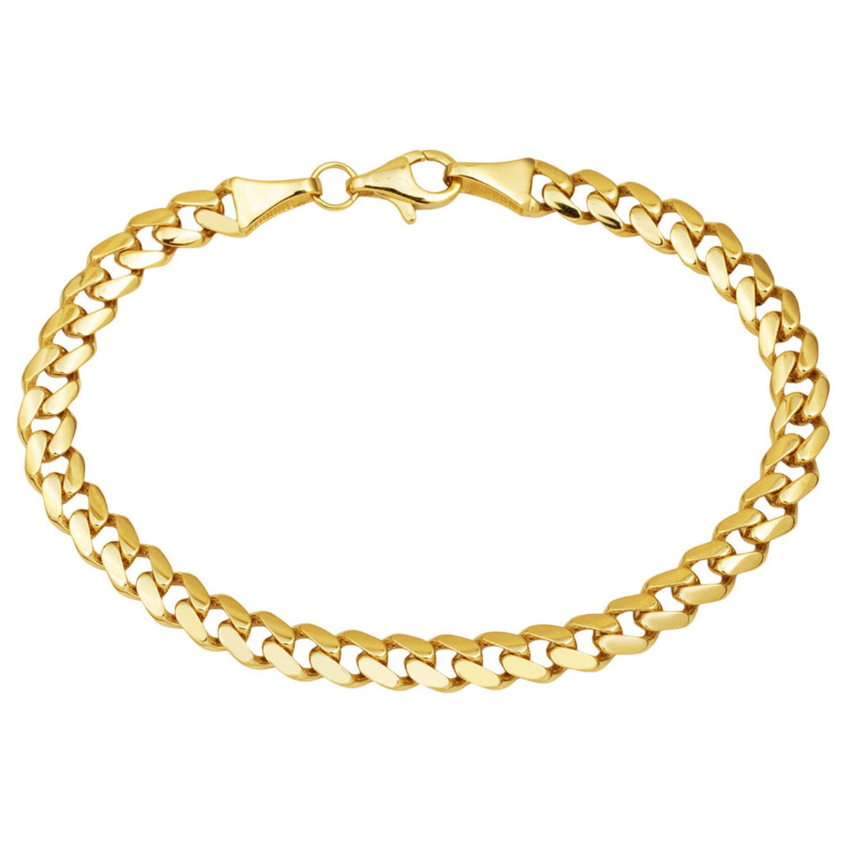 14K Yellow Gold Classic Curb Bracelet (4.51 g)