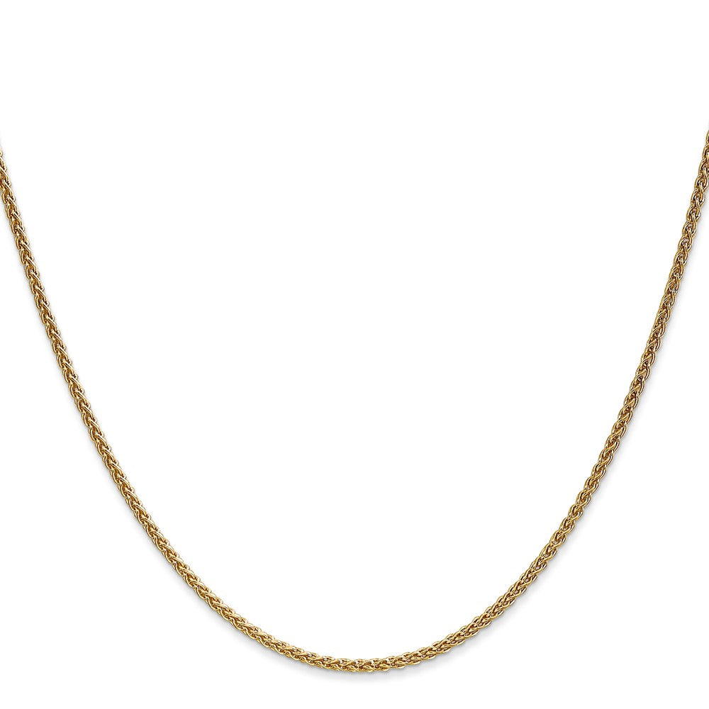 24 Inch 14K 1.65mm Spiga Chain Necklace