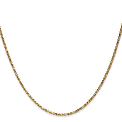 24 Inch 14K 1.65mm Spiga Chain Necklace