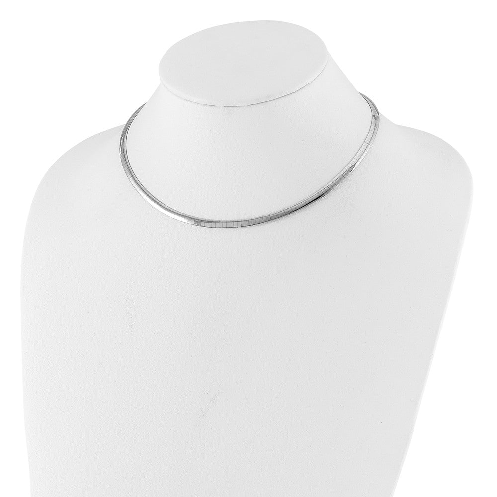 14K Two-Tone 4mm Reversible Omega Necklace