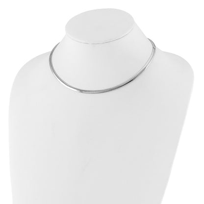 14K Two-Tone 4mm Reversible Omega Necklace