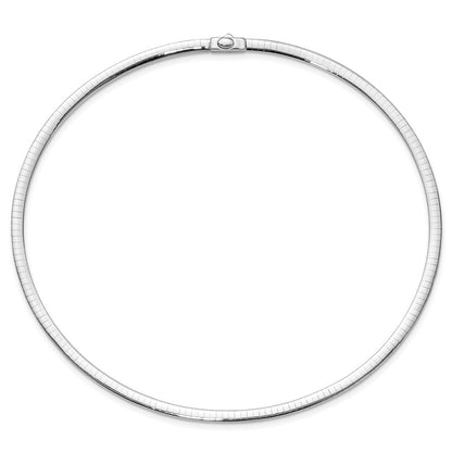 14K Two-Tone 4mm Reversible Omega Necklace