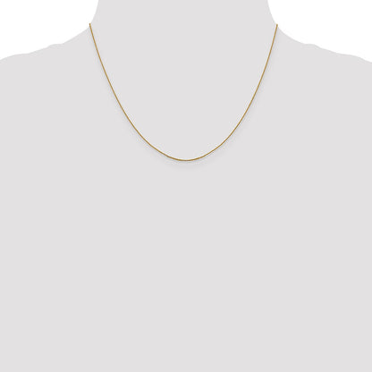 18 Inch 14K .85 mm D/C Cable Chain Necklace