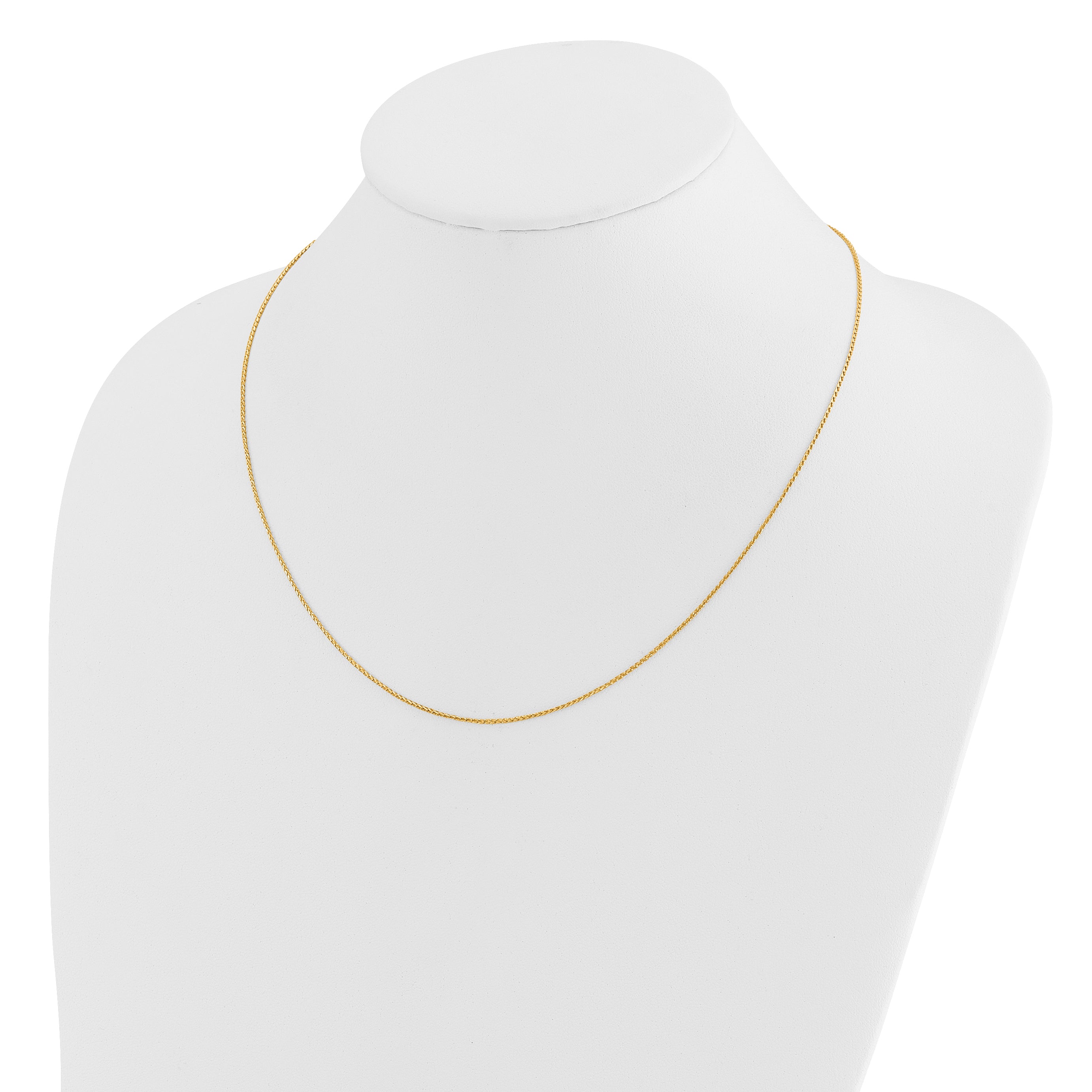 22 Inch 14K Adjustable 1mm D/C Open Franco Chain Necklace
