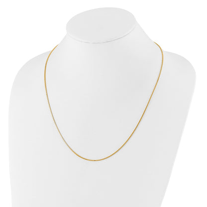 30 Inch 14K Adjustable 1.2mm Box Chain Necklace