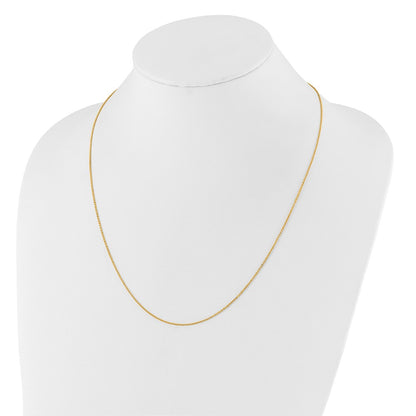 30 Inch 14K Adjustable 1.25mm Flat Cable Chain Necklace
