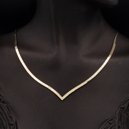 14K Yellow Gold Chevron Jewelry Set
