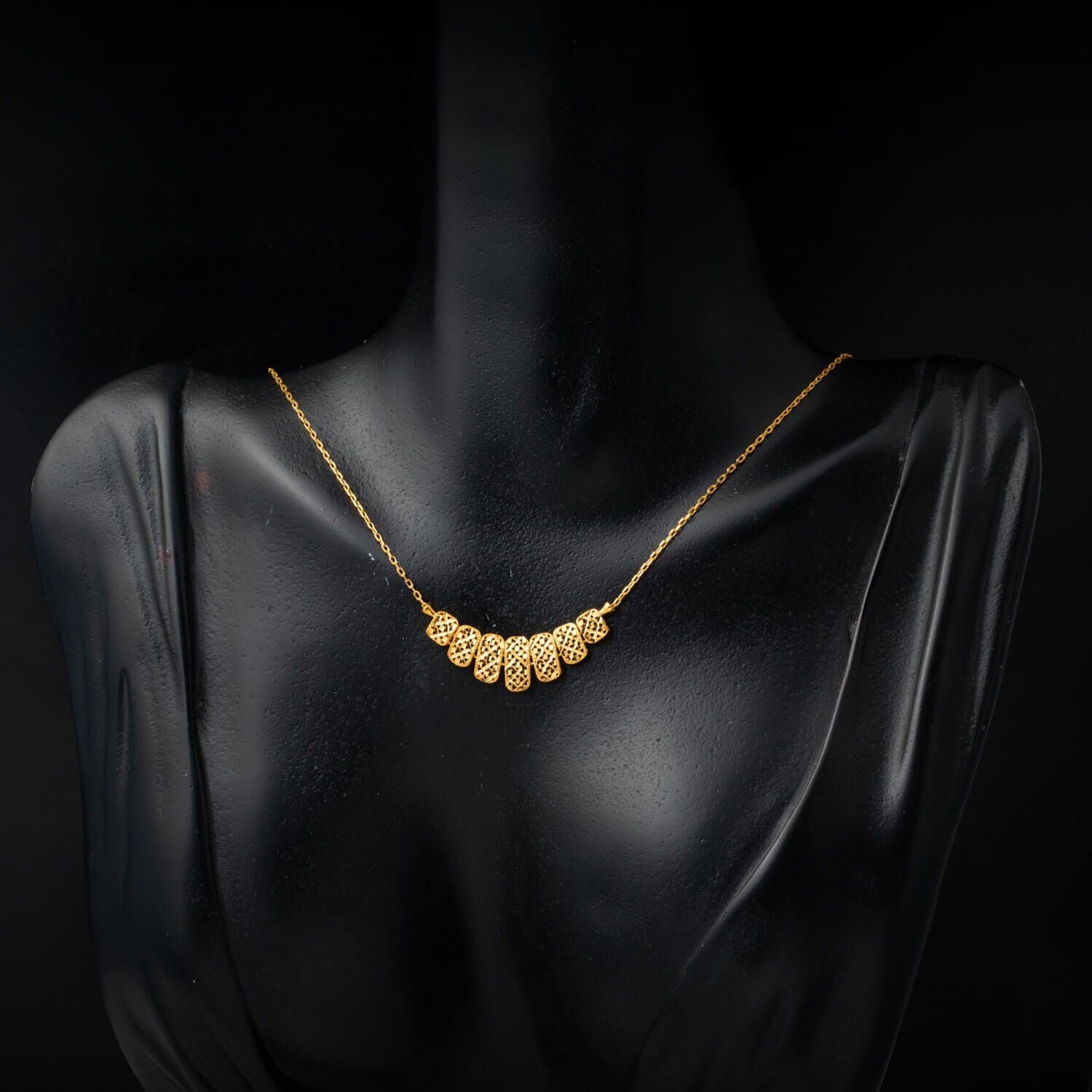 22K Yellow Gold Plasma Three-Piece Jewelry Set