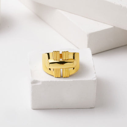 14K Yellow Gold Harmony Modern Ring