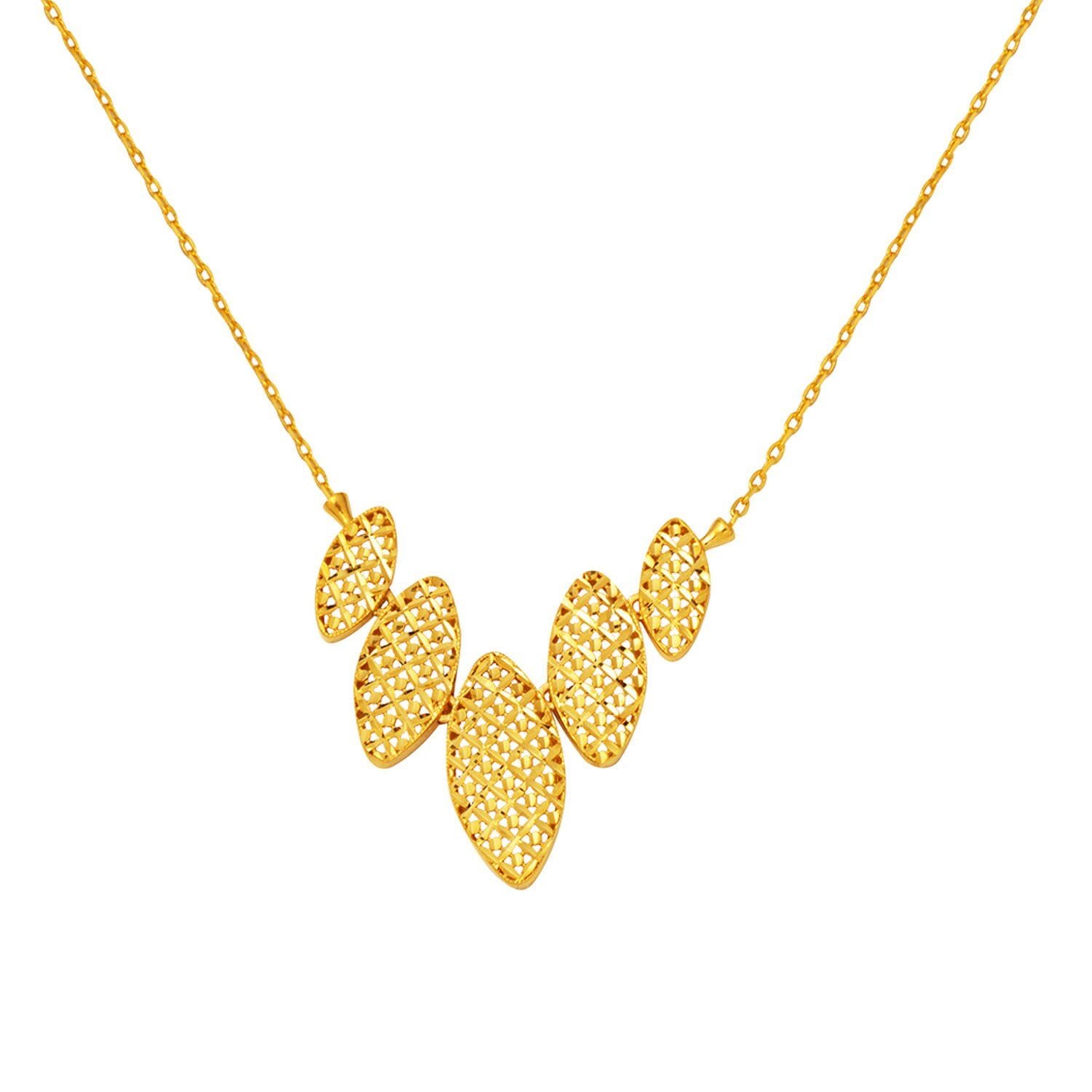 22K Yellow Gold Flower of Life Necklace (4.91 g)
