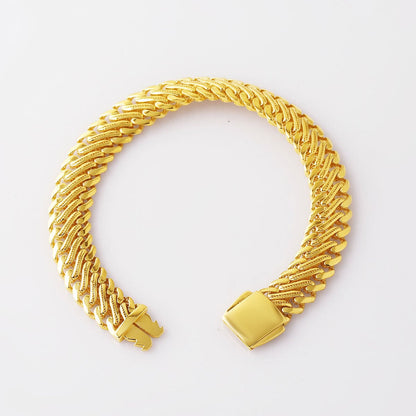 14K Yellow Gold Vienna Curb Bracelet