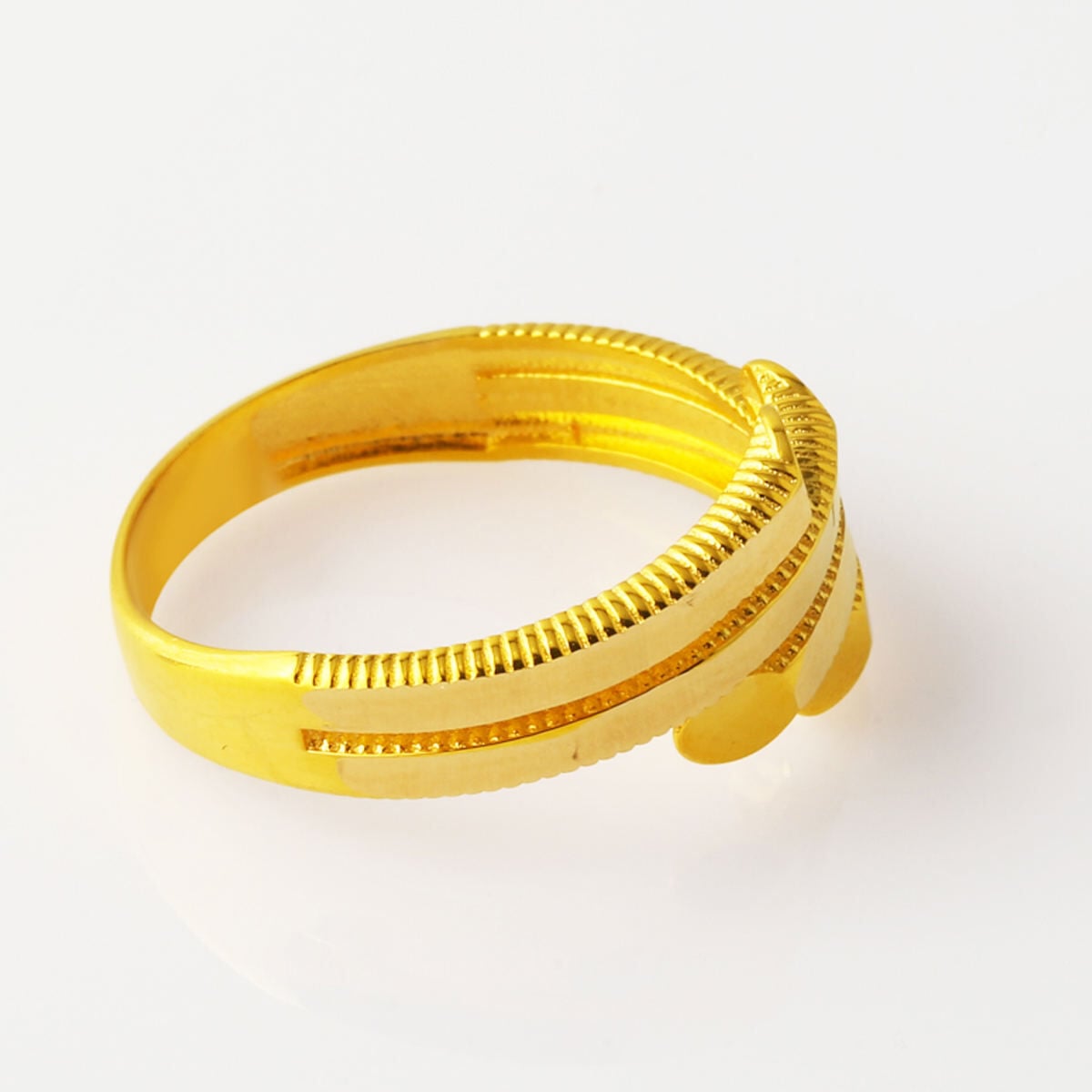 14K Yellow Gold Ajda Studded Ring