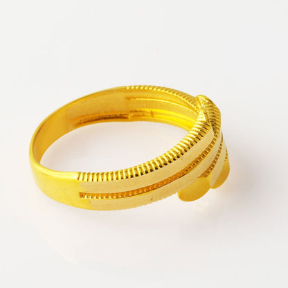 14K Yellow Gold Ajda Studded Ring