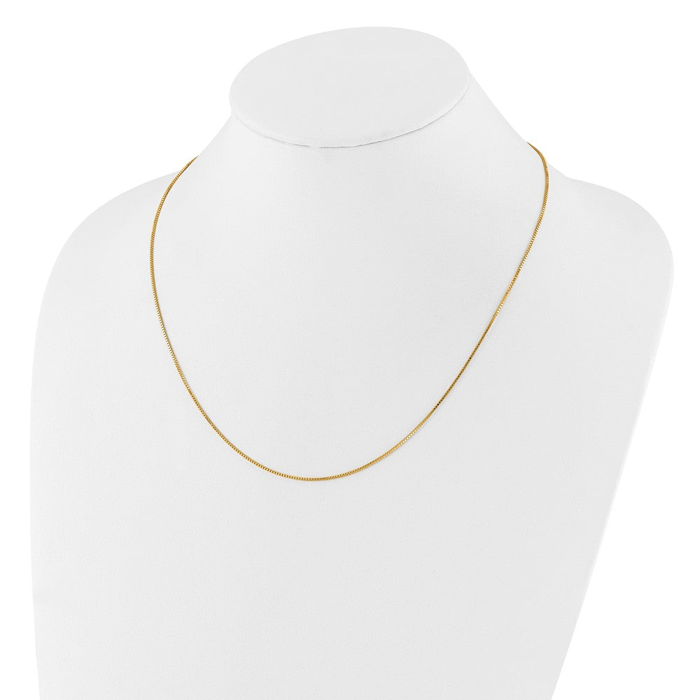 26 Inch 14K Yellow Gold .95mm Box 2In+2In Adjustable Chain Necklace