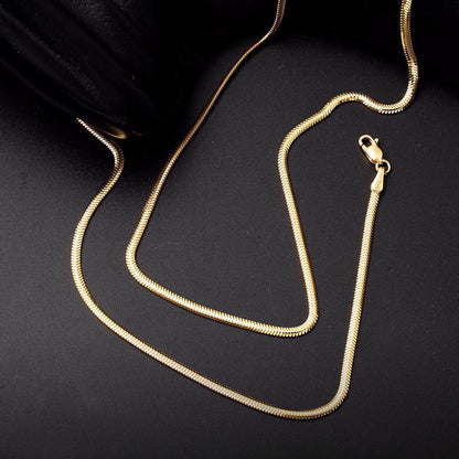 14K Yellow Gold 2.5 mm Herringbone Chain 65 cm