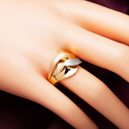 14K Yellow Gold 3 Colored Ring (3.21 g)