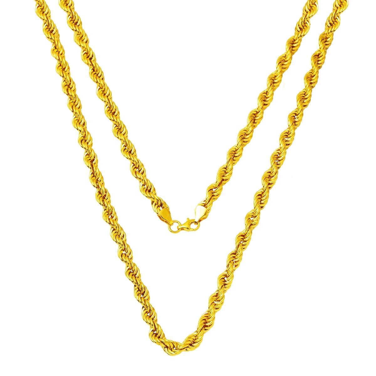 14K Yellow Gold Twisted Chain 200 cm