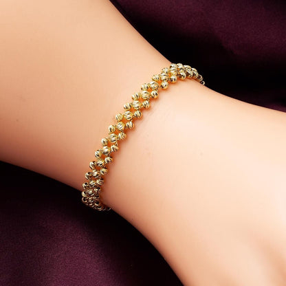 14K Yellow Gold Bead Bracelet (6.92 g)