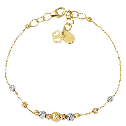 14K Yellow Gold Bead Bracelet