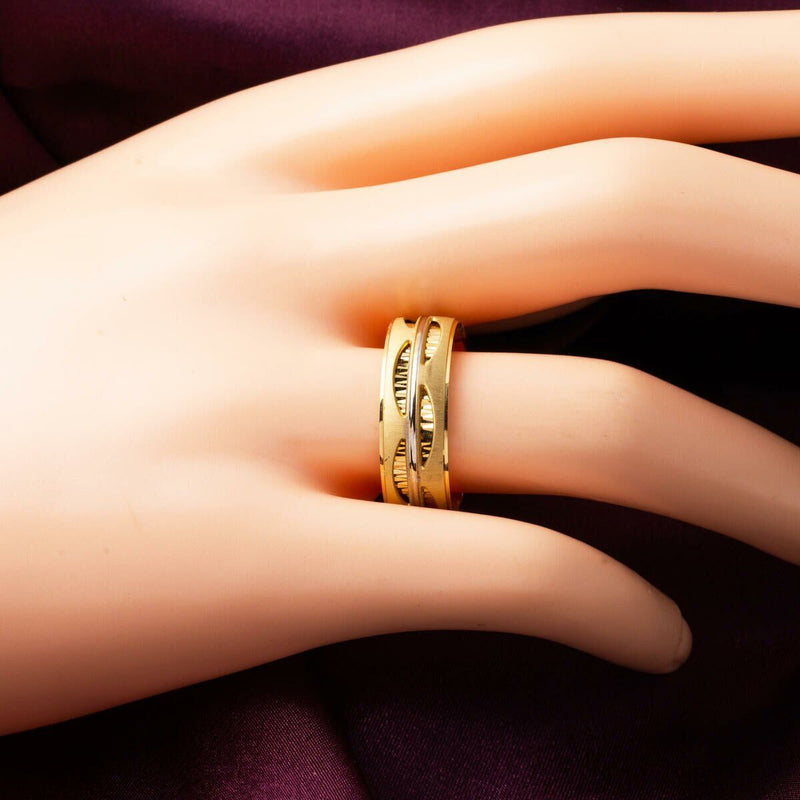 14K Yellow Gold Men's Wedding Band Ring