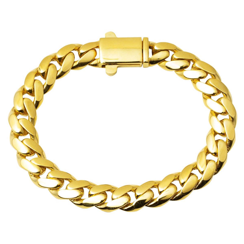 14K Yellow Gold Curb Chain Bracelet