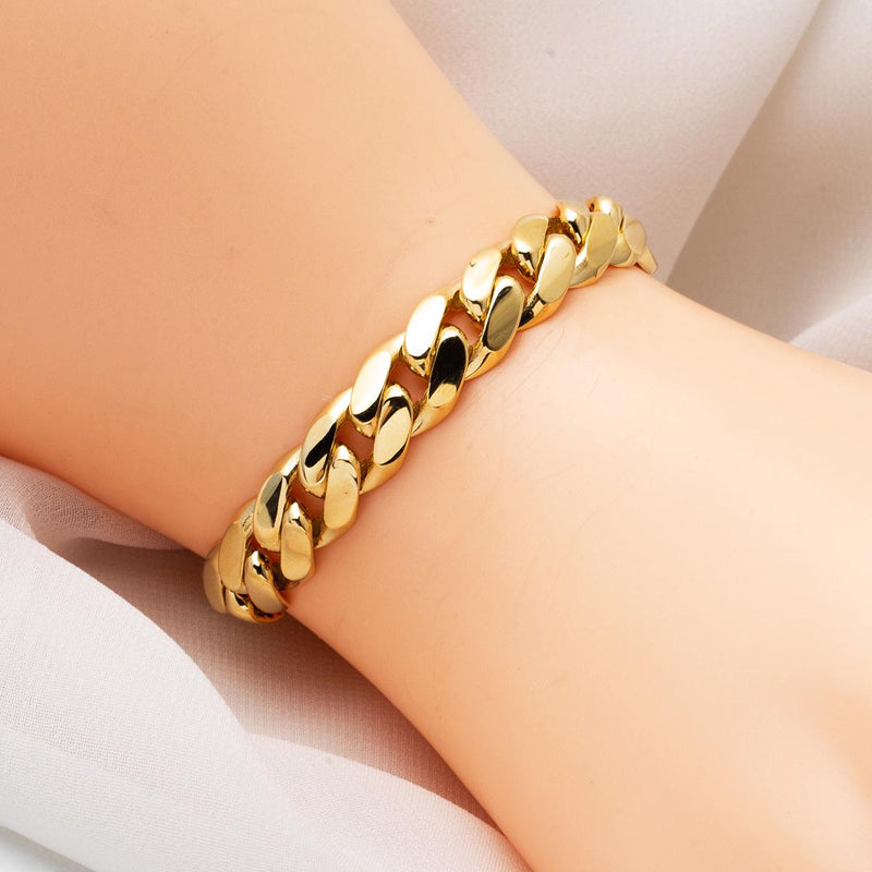 14K Yellow Gold Curb Chain Bracelet