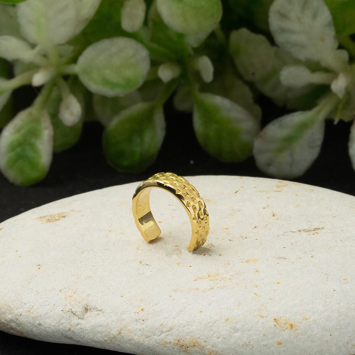 14K Yellow Gold Cartilage Earrings