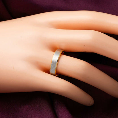 14K Yellow Gold Square-Cut Men's Wedding Band Ring