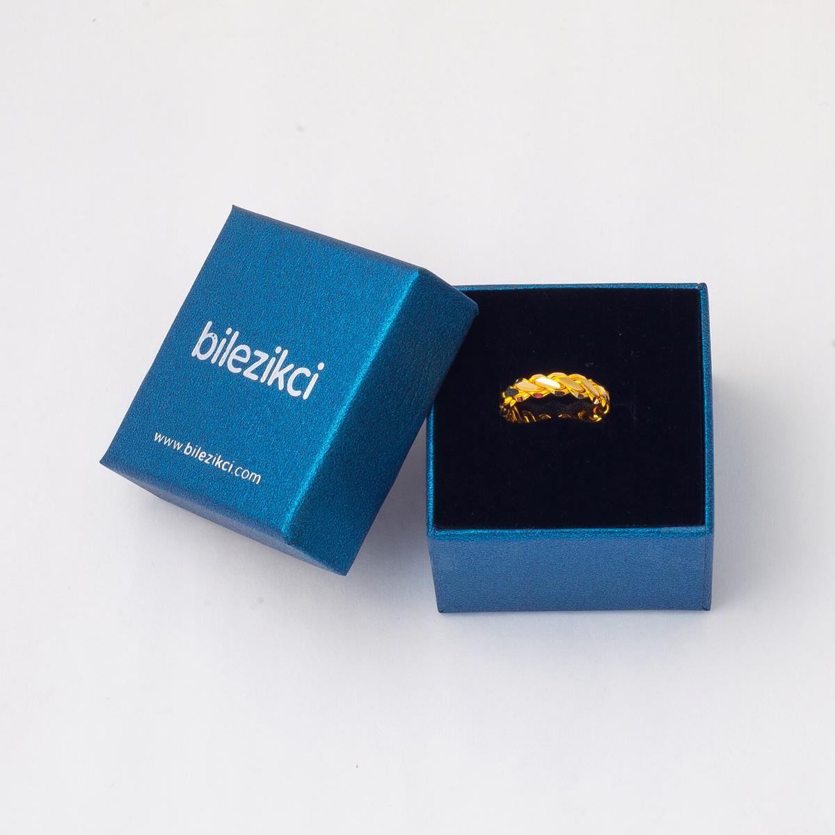 14K Yellow Gold Mersin Twisted Ring
