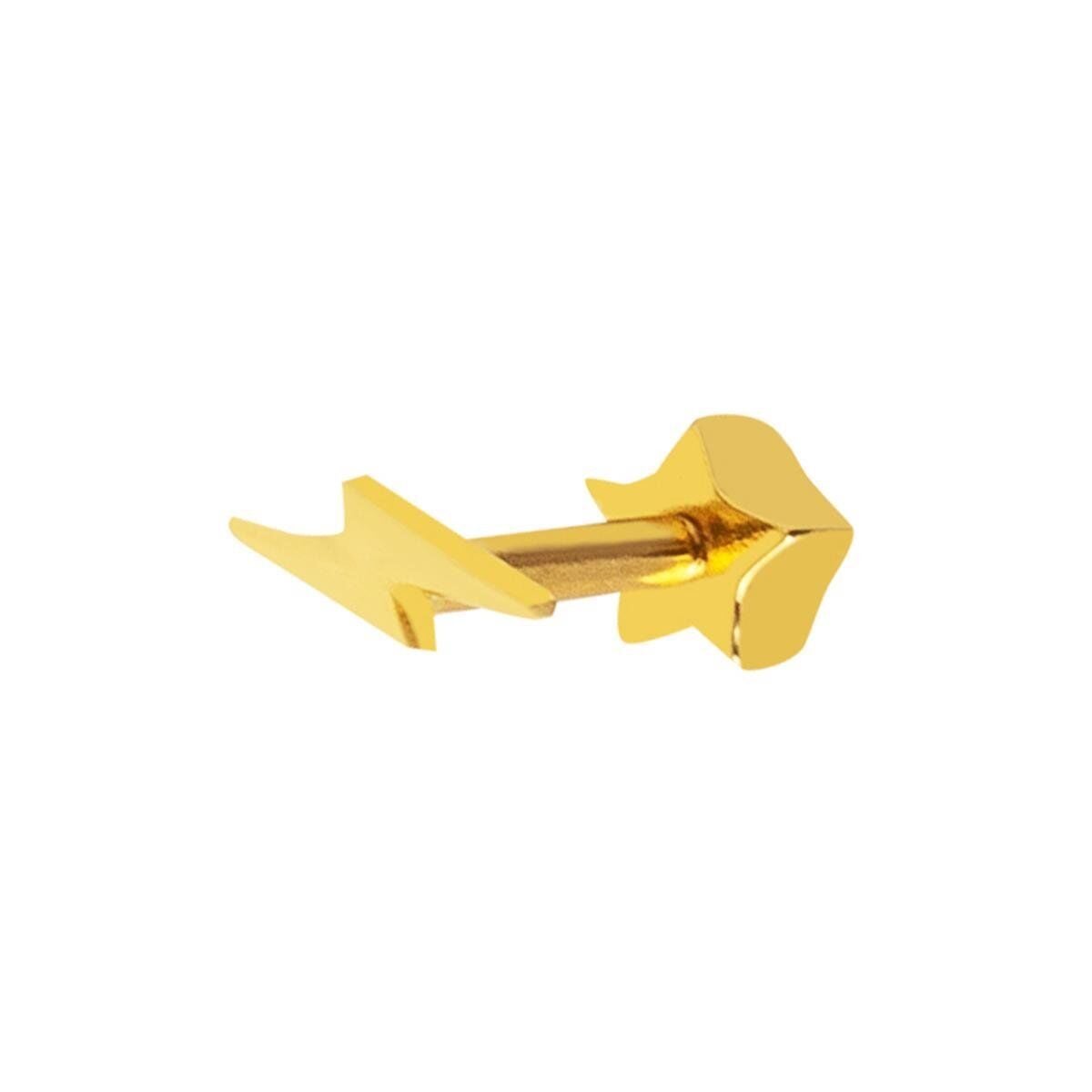 14K Yellow Gold Meta Piercing Tragus Earrings