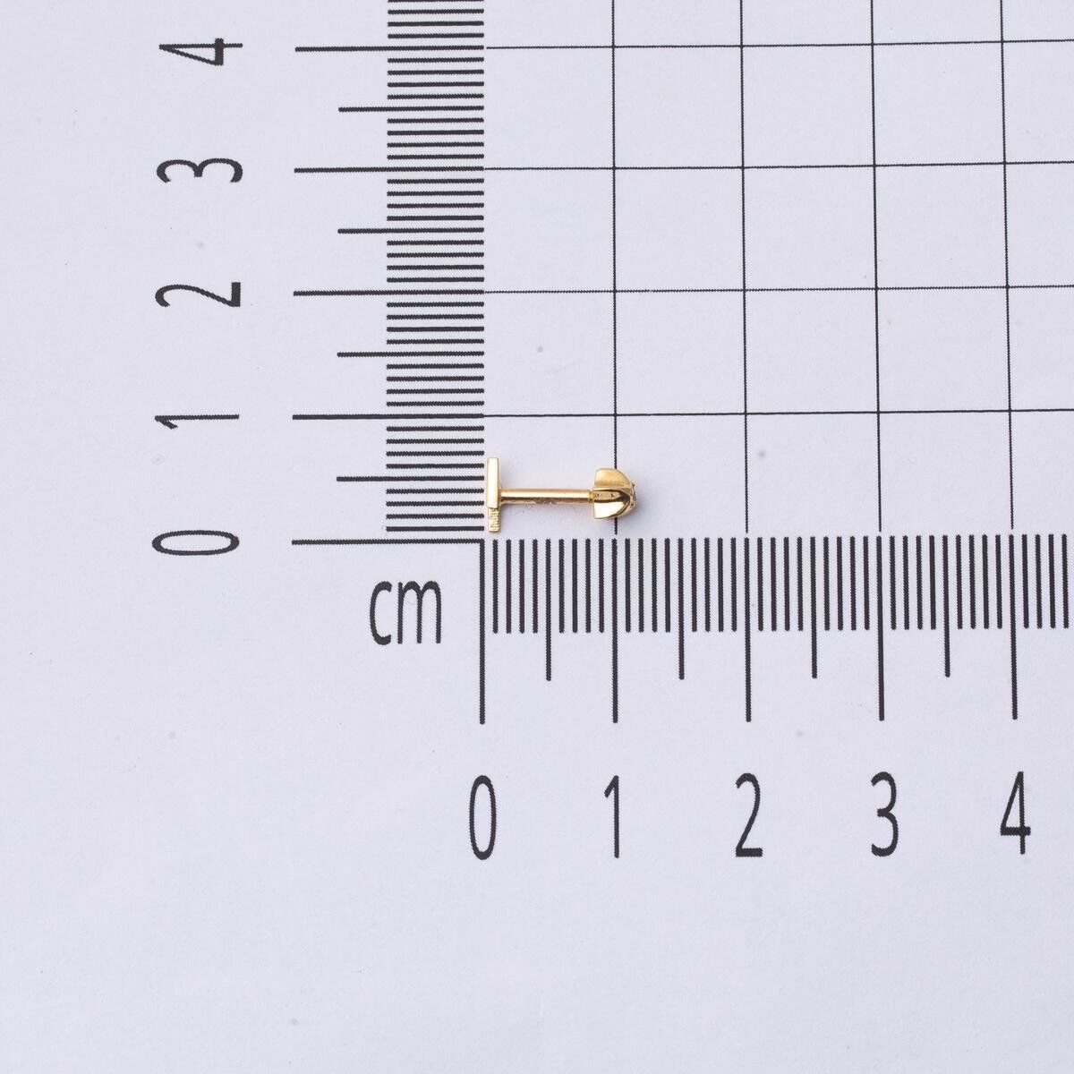 14K Yellow Gold Meta Piercing Tragus Earrings
