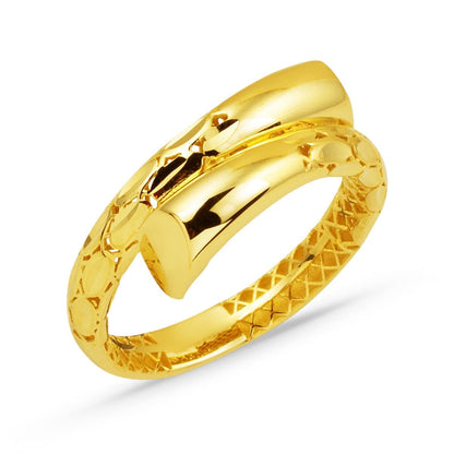 14K Yellow Gold Modern Design Ring