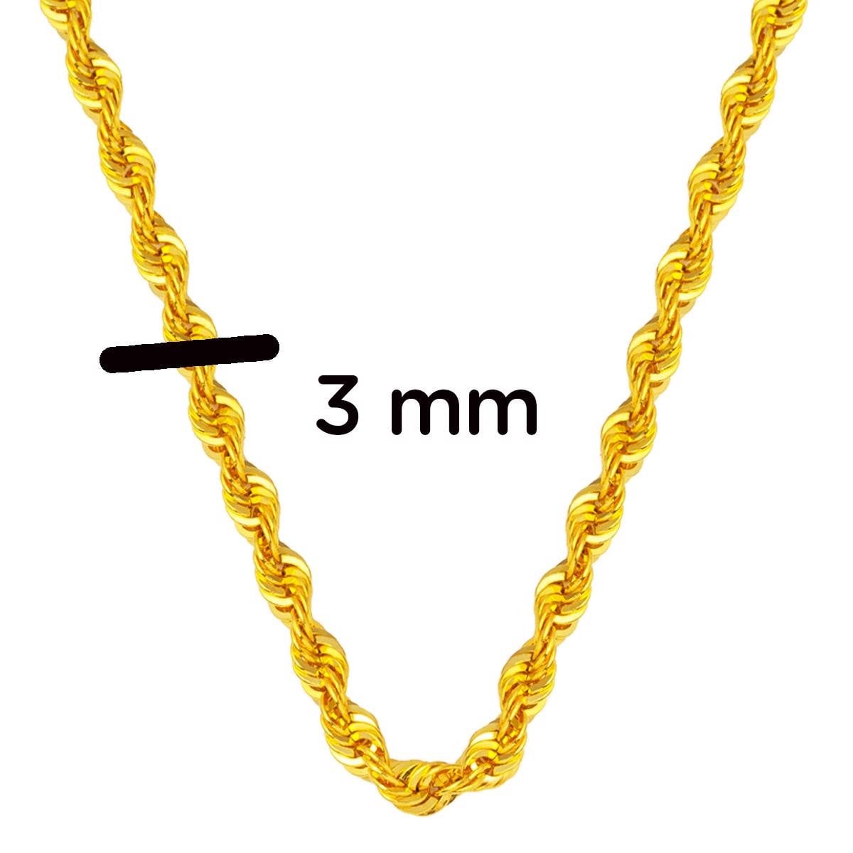 14K Yellow Gold High Polish Twisted Chain 60 cm (5.87 g)