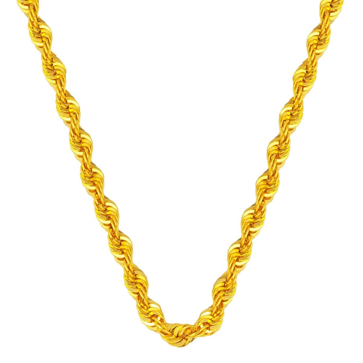 14K Yellow Gold High Polish Twisted Chain 60 cm (5.87 g)