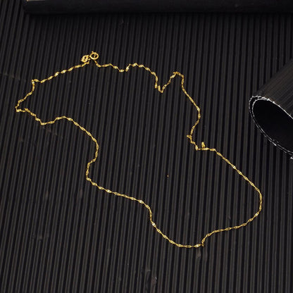 14K Yellow Gold Infinity Chain 45 cm