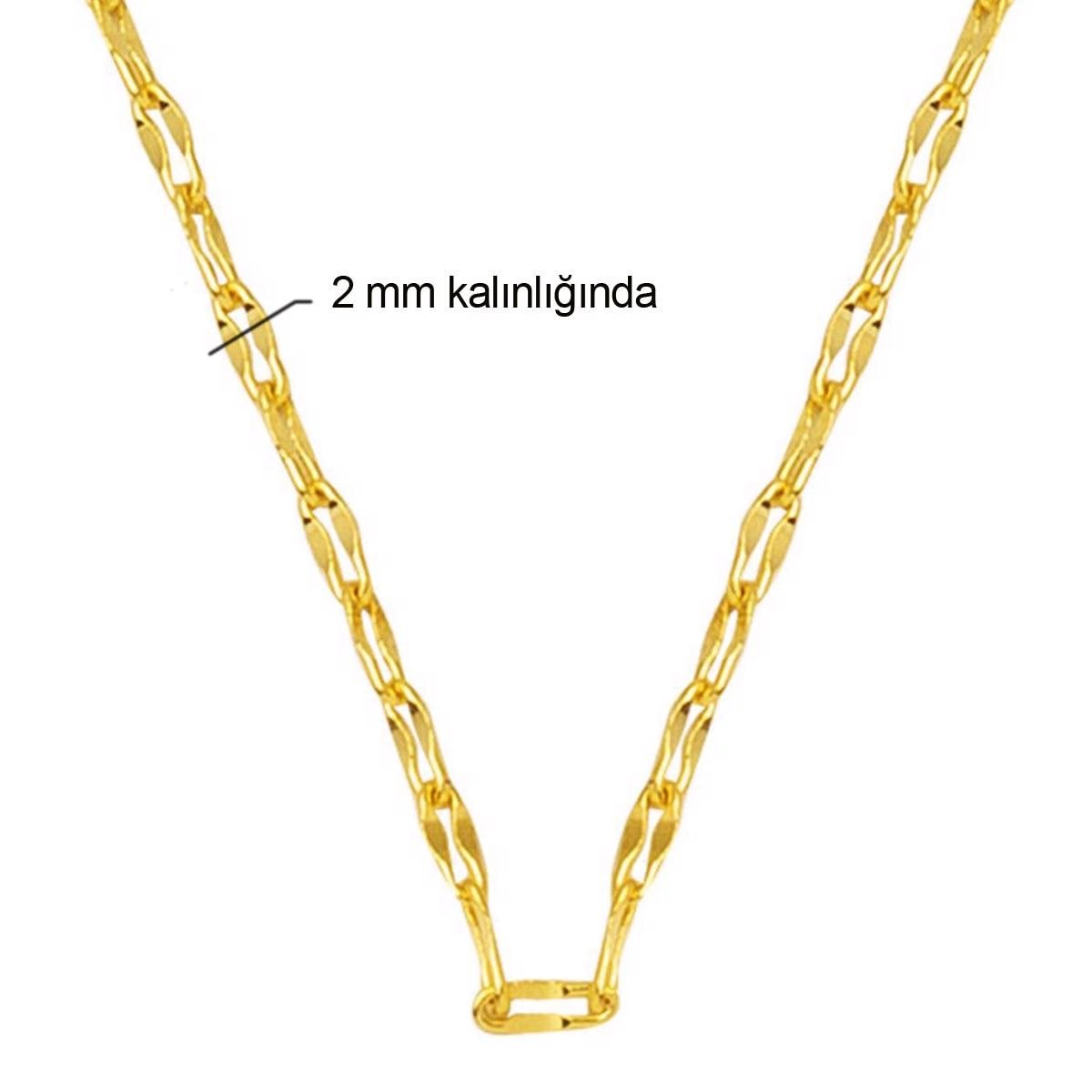 14K Yellow Gold Infinity Chain 45 cm