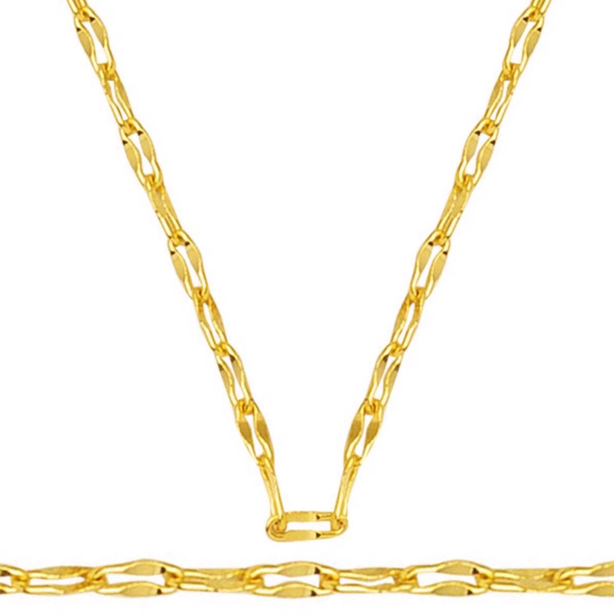 14K Yellow Gold Infinity Chain 45 cm