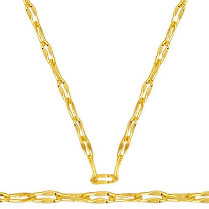 14K Yellow Gold Infinity Chain 45 cm