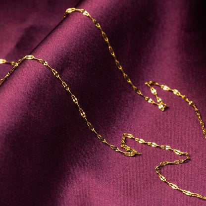 14K Yellow Gold Infinity Chain 45 cm