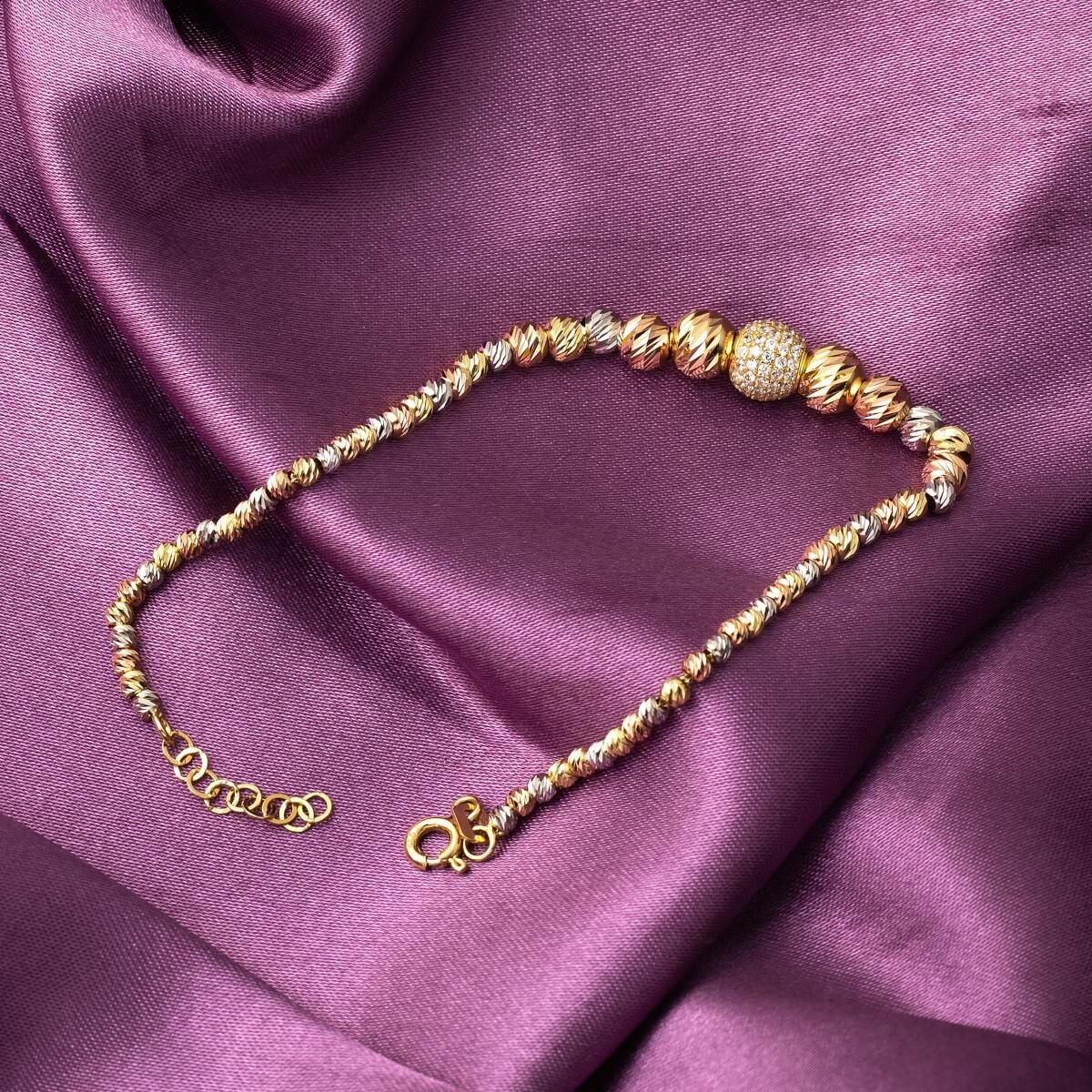 14K Yellow Gold Bead Ball Bracelet (5.55 g)