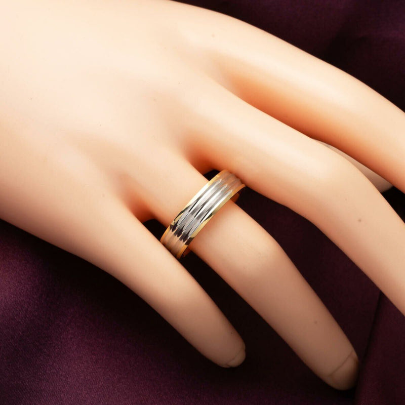 14K Yellow Gold Men's Wedding Band Ring (4 g)