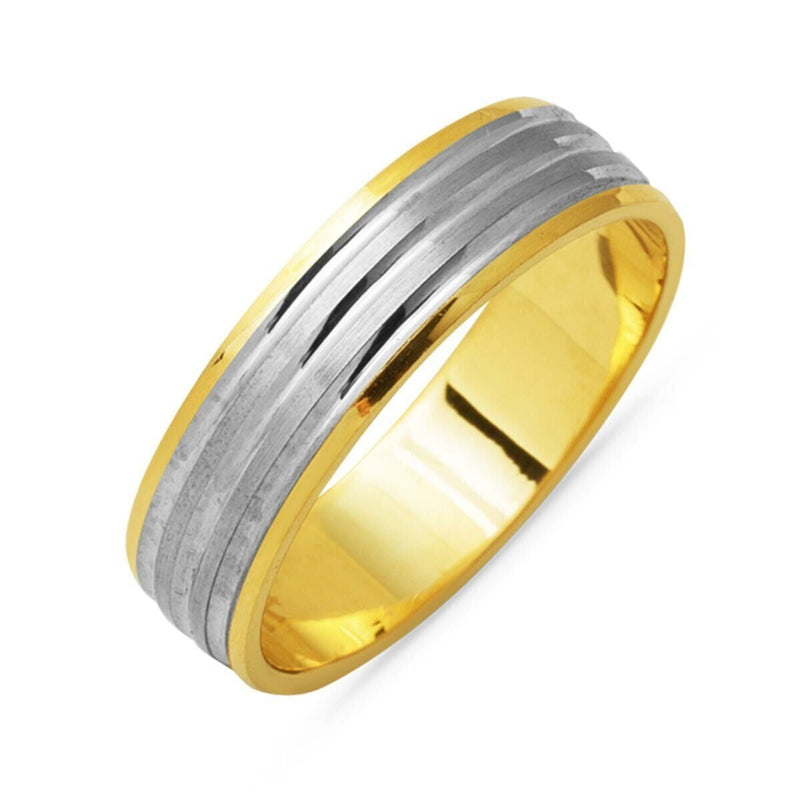 14K Yellow Gold Men's Wedding Band Ring (4 g)