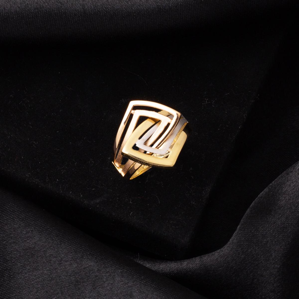 14K Yellow Gold Pyramid Ring