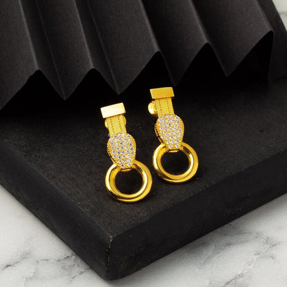 14K Yellow Gold Trabzon Mesh Cubic Zirconia Set (26.08 g)