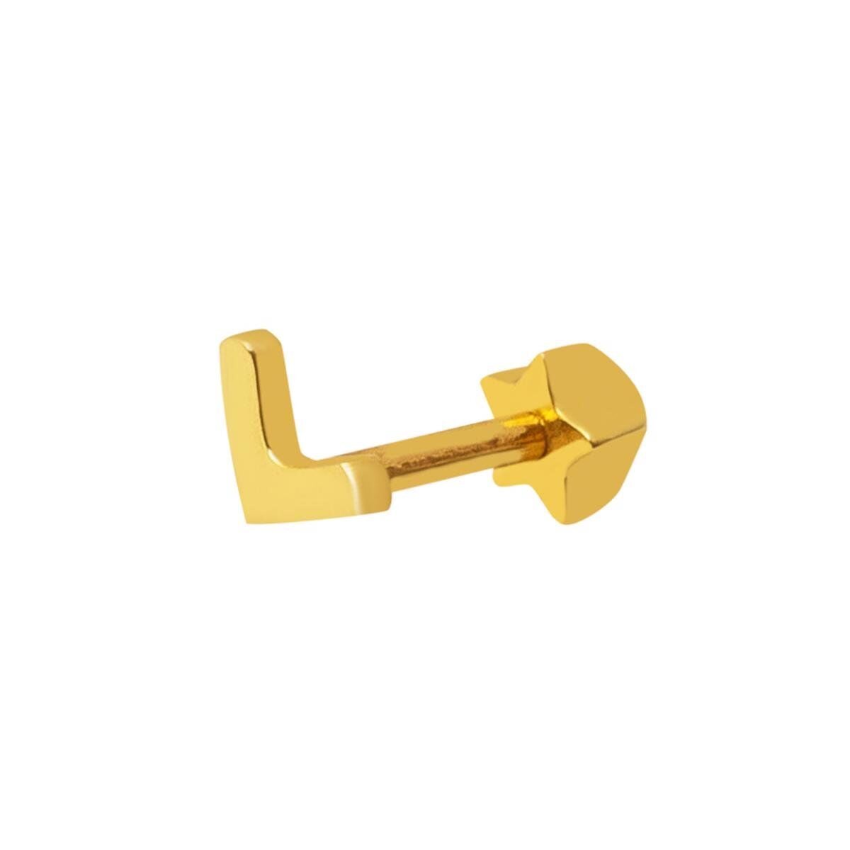14K Yellow Gold Tragus Piercing Earrings (0.4 g)