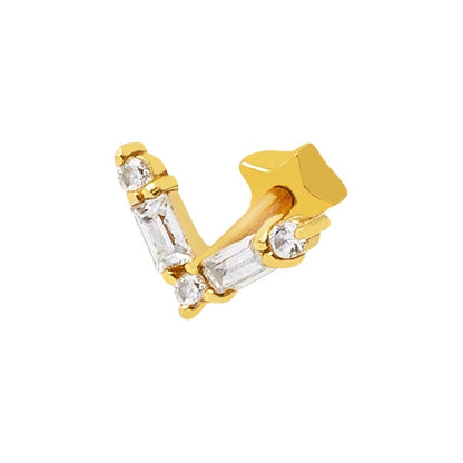 14K Yellow Gold Tragus Piercing Earrings (0.49 g)